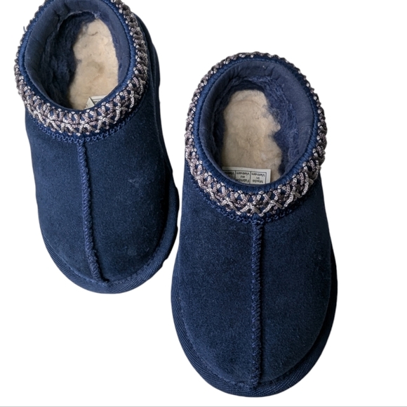 Kids' Tasman II Embroidered Water Resistant Navy Slipper...Size 7T - Picture 2 of 8